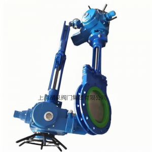 電動(dòng)刀閘閥PZ973-16 DN350，DN400排渣、處理顆